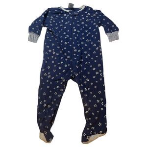 Gerber Organic Baby Sleeper 3-6M Star Print Footie Pajamas Cozy Nightwear
